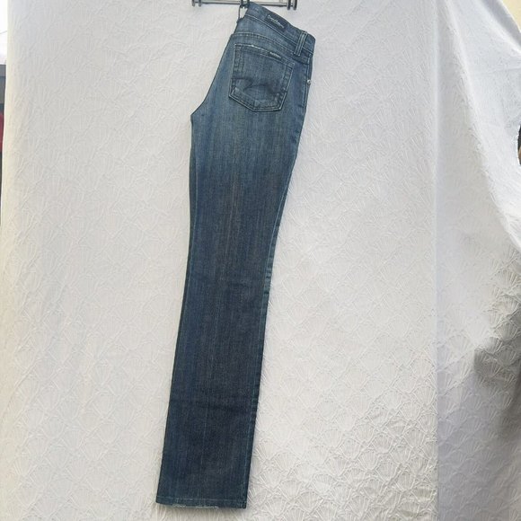 WOMEN BLUE DAVID KAHIM JEANS DENIM WEAR CUT#1176 STYLE 3500   Flex Ultra  SIZE 0 - Picture 4 of 11